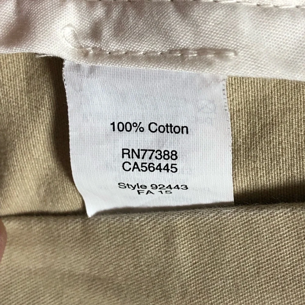 J. Crew Men's Flex Slim Bedford Straight-Fit Chino's Khaki Size 34 x 32